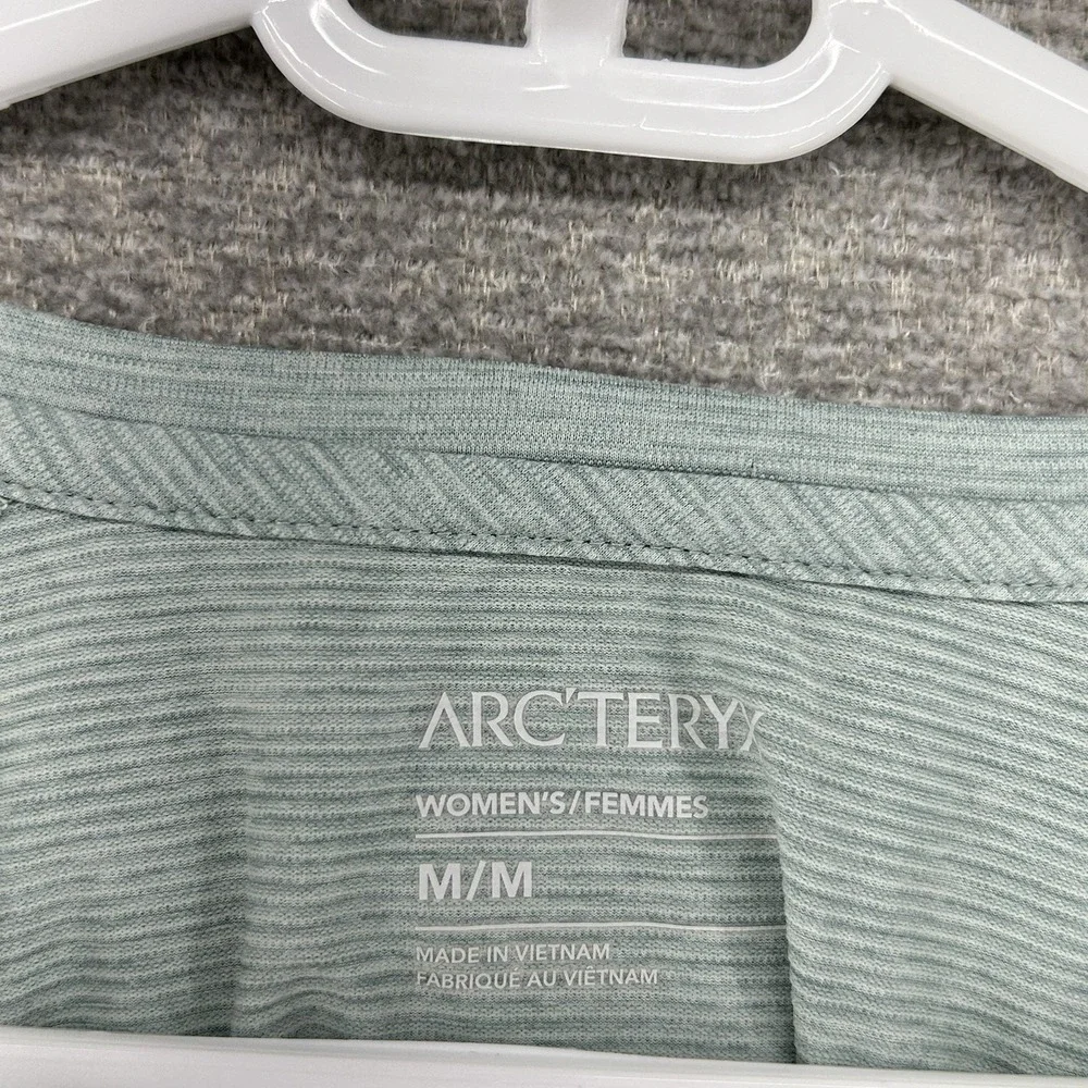 Arcteryx Kadem Henley Long Sleeve Top Women Size Medium Green Hiking - Picture 4 of 8